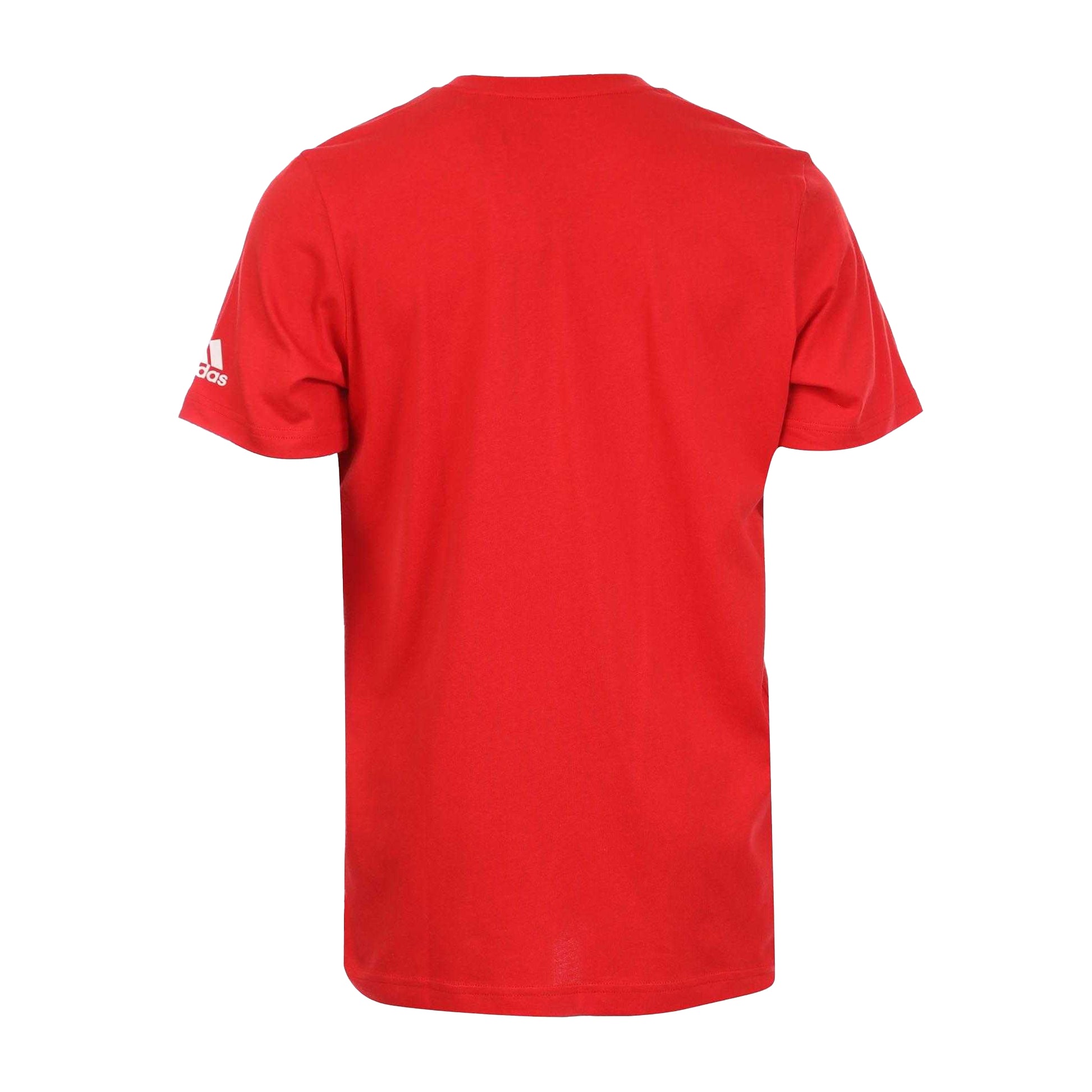 Red - Back - Adidas Mens Bos Blank Logo T-Shirt