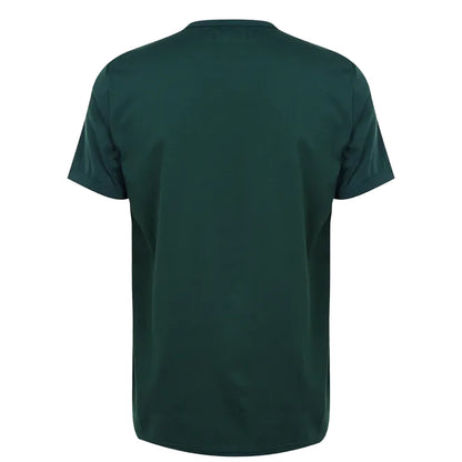 Green - Back - Fred Perry Mens Ringer T-Shirt