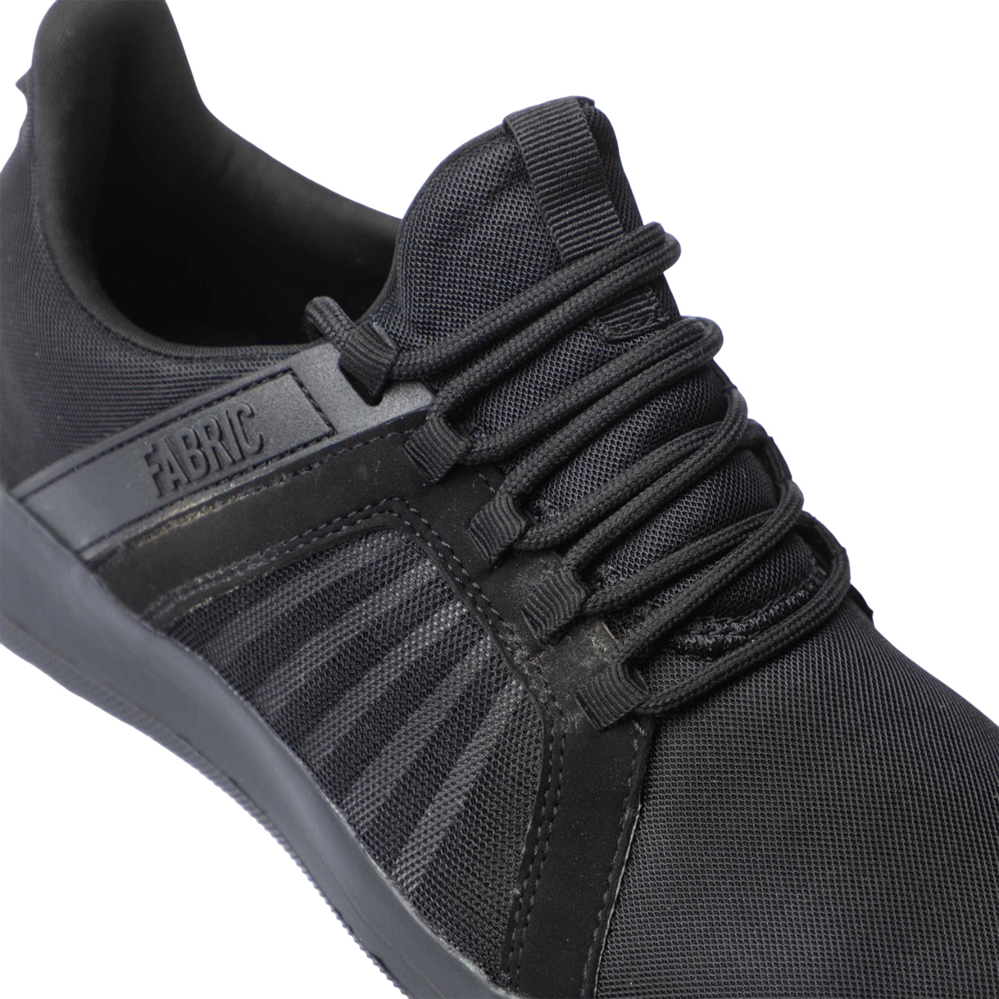 Black - Pack Shot - Fabric Womens-Ladies Relay Running Trainers
