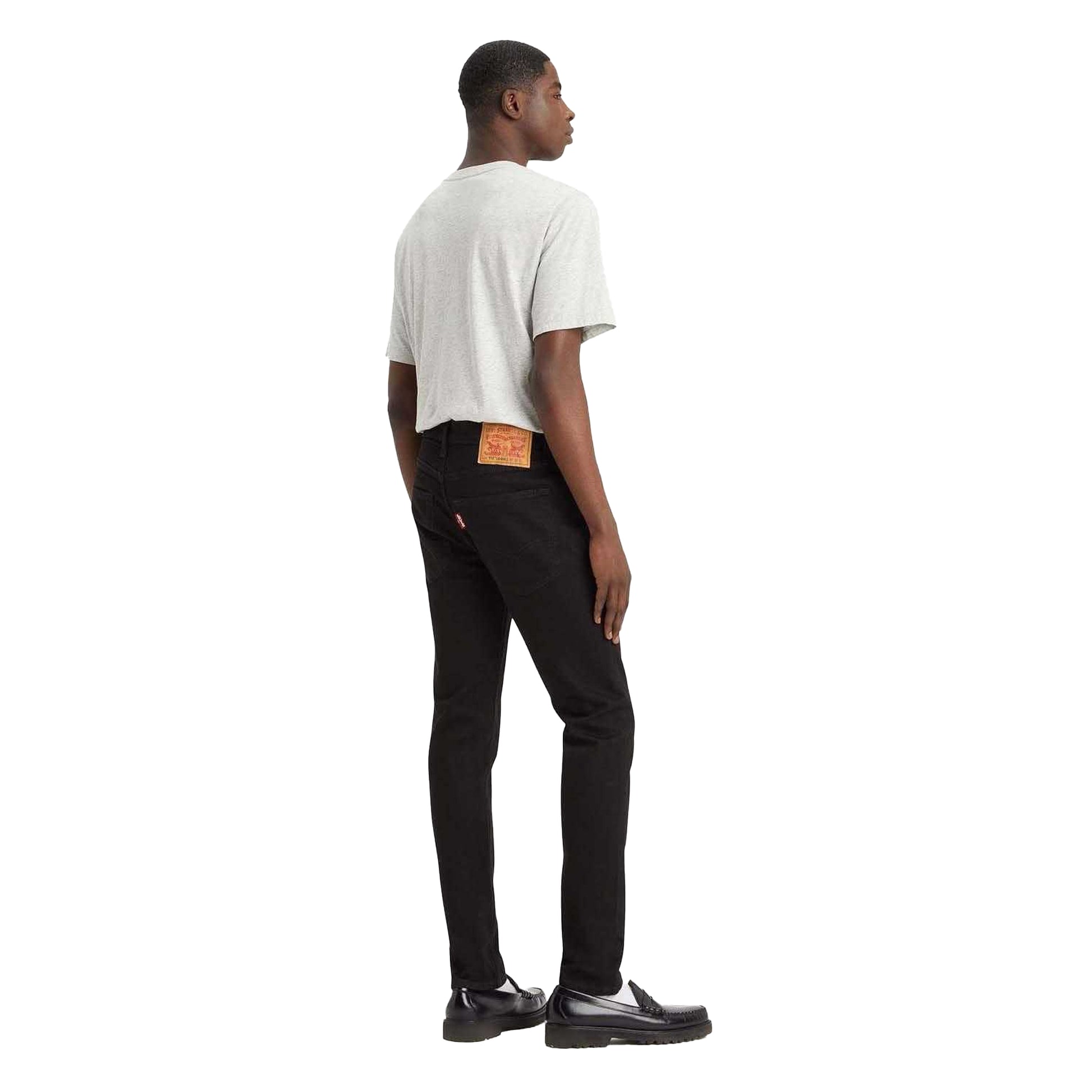 Blue - Back - Levis Mens 512 Leather Patch Tapered Leg Tapered Jeans