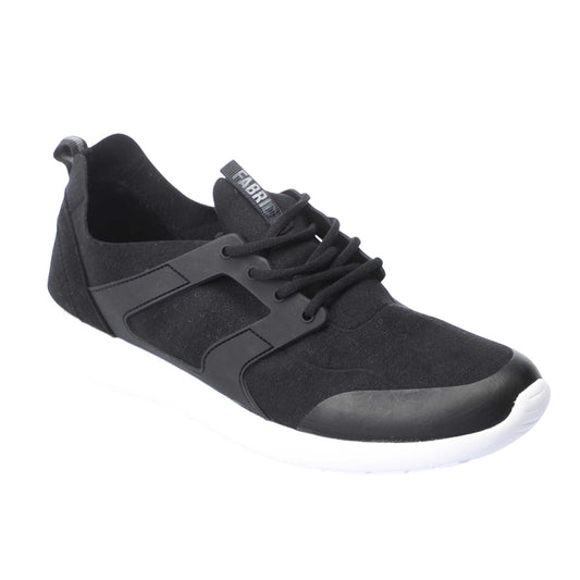 Black - Front - Fabric Womens-Ladies Zeta Running Trainers