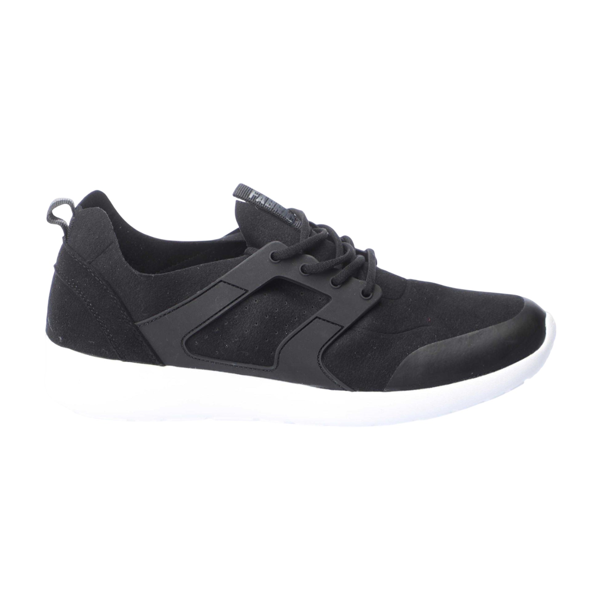 Black - Side - Fabric Womens-Ladies Zeta Running Trainers