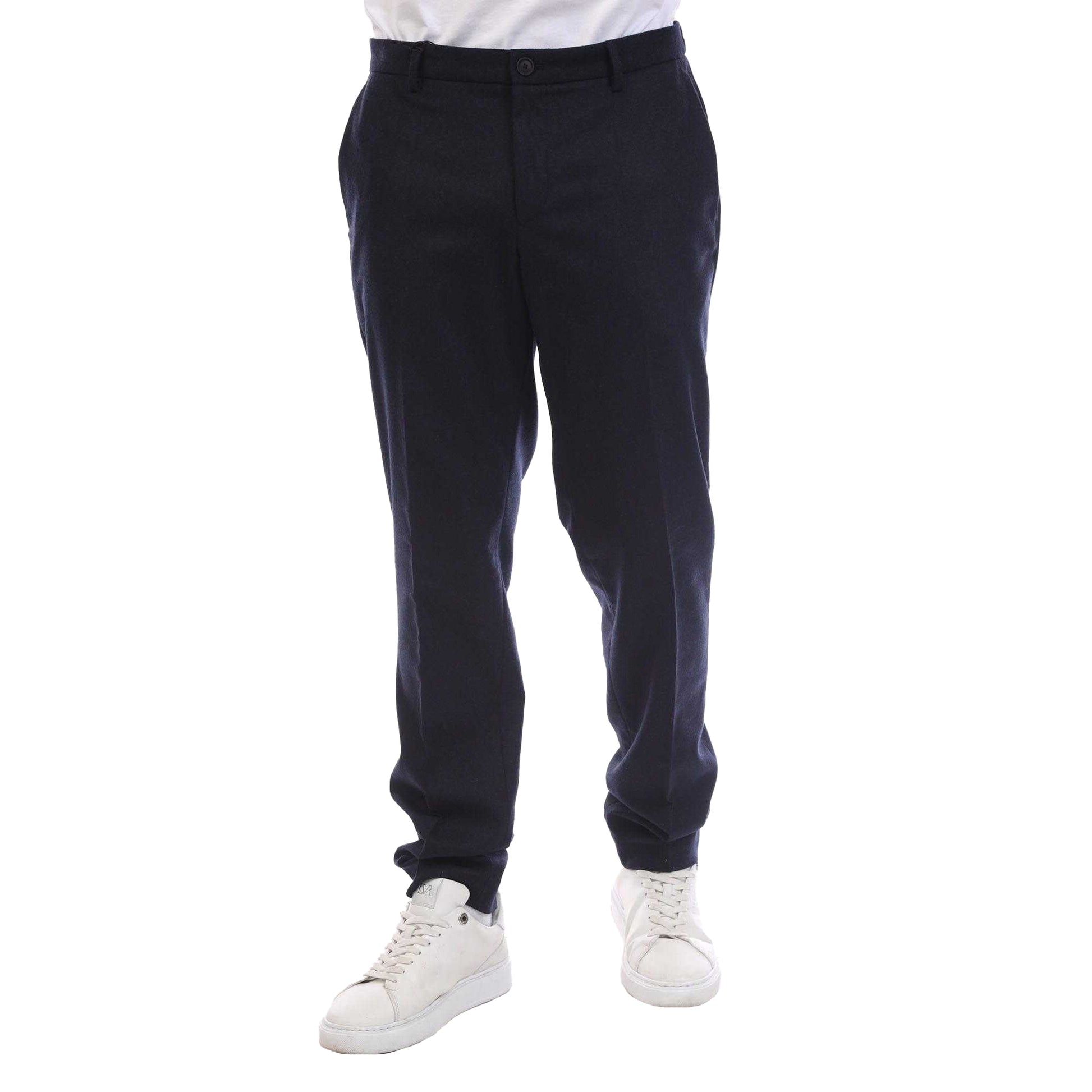 Dark Blue - Front - Boss Mens P-Genius Trousers