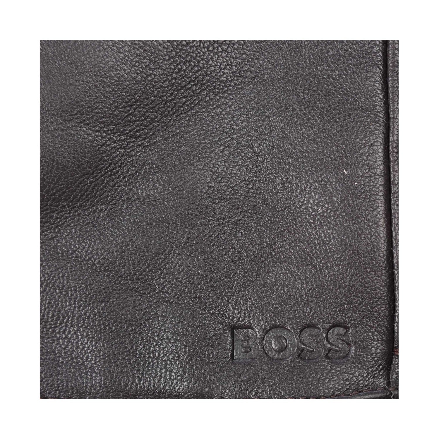 Brown - Pack Shot - Boss Mens Gioli Leather Gloves