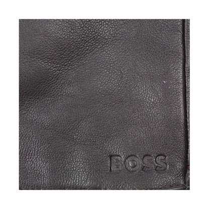 Brown - Pack Shot - Boss Mens Gioli Leather Gloves