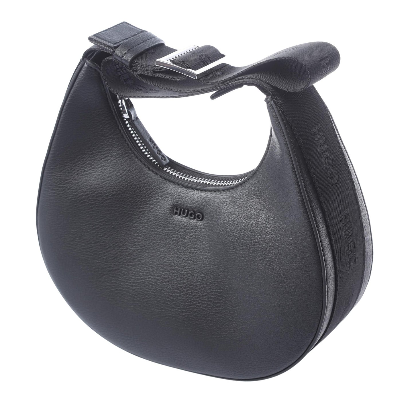 Black - Side - Hugo Womens-Ladies Bel 2.0 Hobo Bag