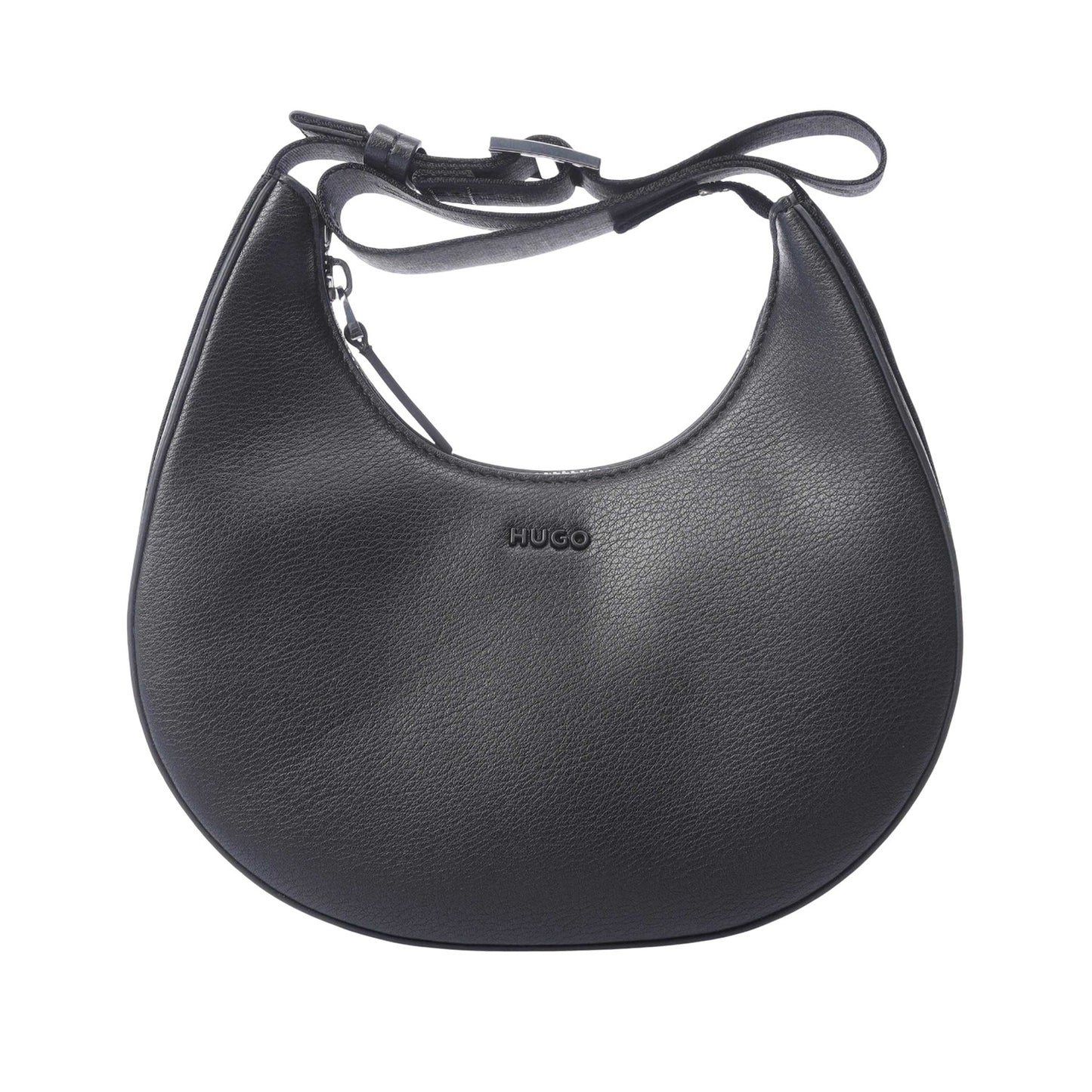 Black - Front - Hugo Womens-Ladies Bel 2.0 Hobo Bag