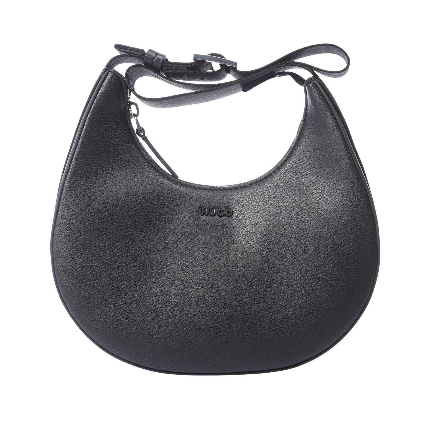 Black - Front - Hugo Womens-Ladies Bel 2.0 Hobo Bag