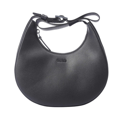 Black - Front - Hugo Womens-Ladies Bel 2.0 Hobo Bag