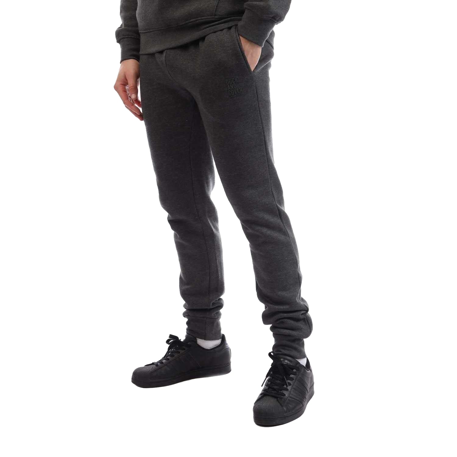Charcoal - Lifestyle - Duck and Cover Mens Merchell Tracksuit