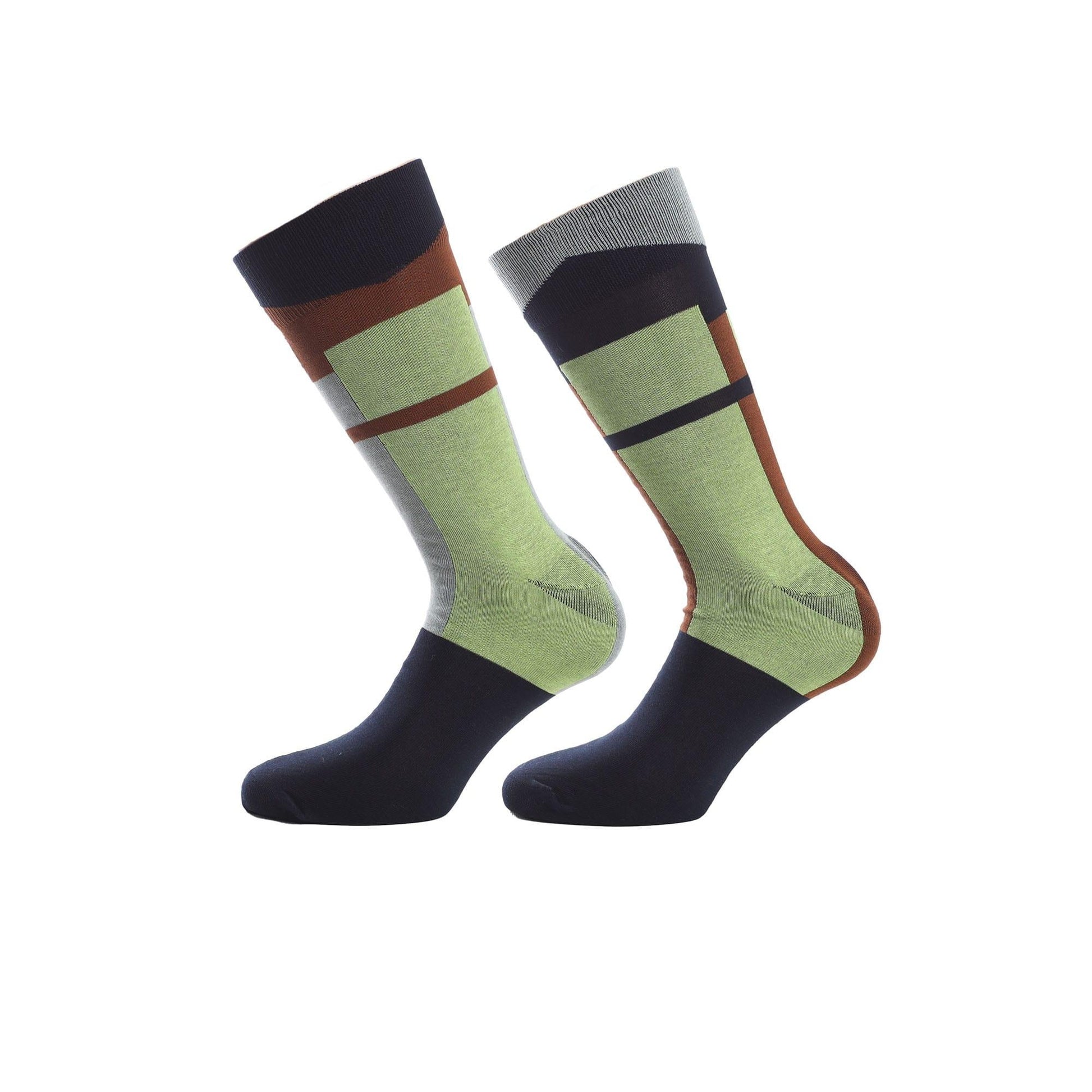 Navy - Front - Happy Socks Unisex Adult Dressed Sides Crew Socks