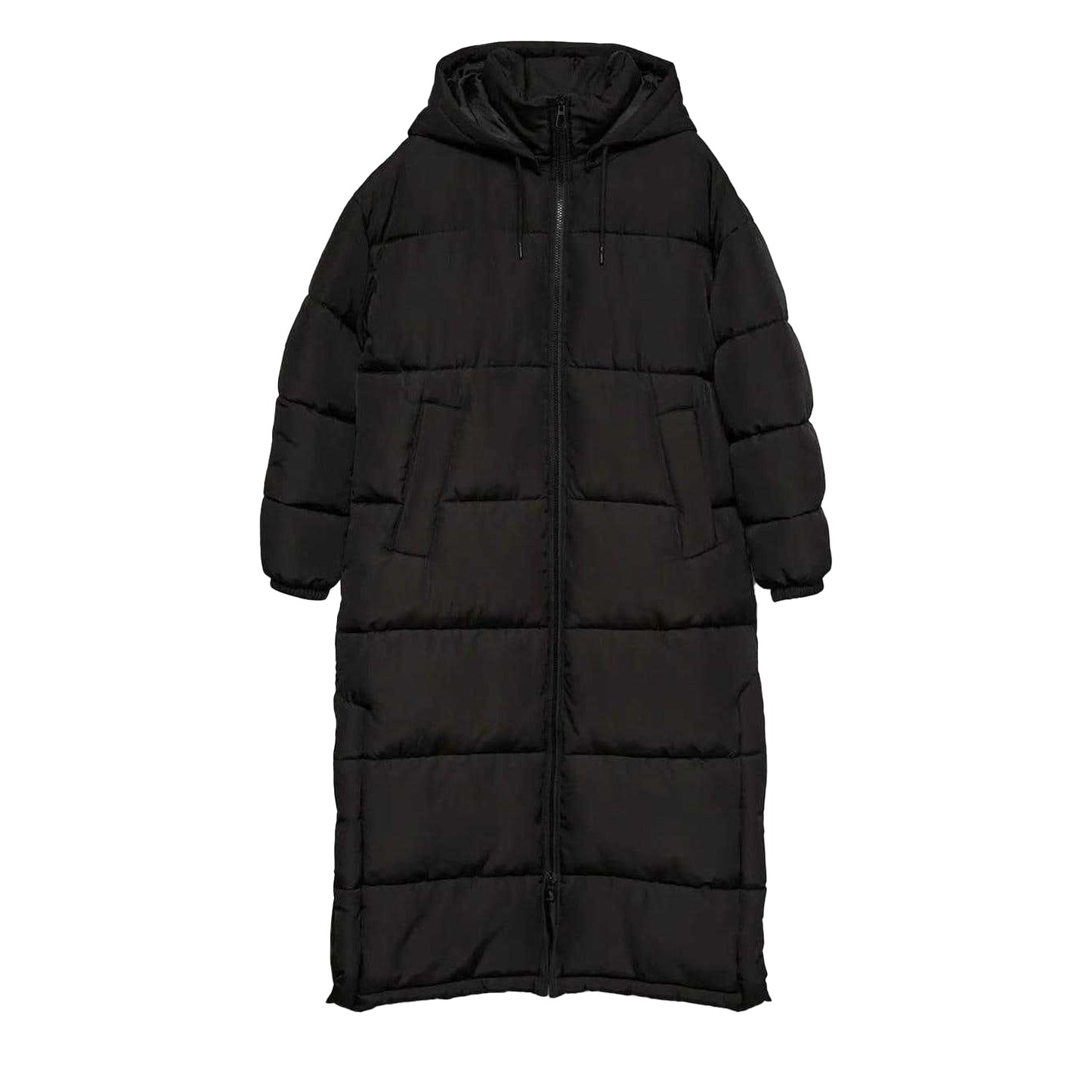 Black - Front - Vero Moda Womens-Ladies Klea Long Length Padded Jacket