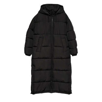 Black - Front - Vero Moda Womens-Ladies Klea Long Length Padded Jacket