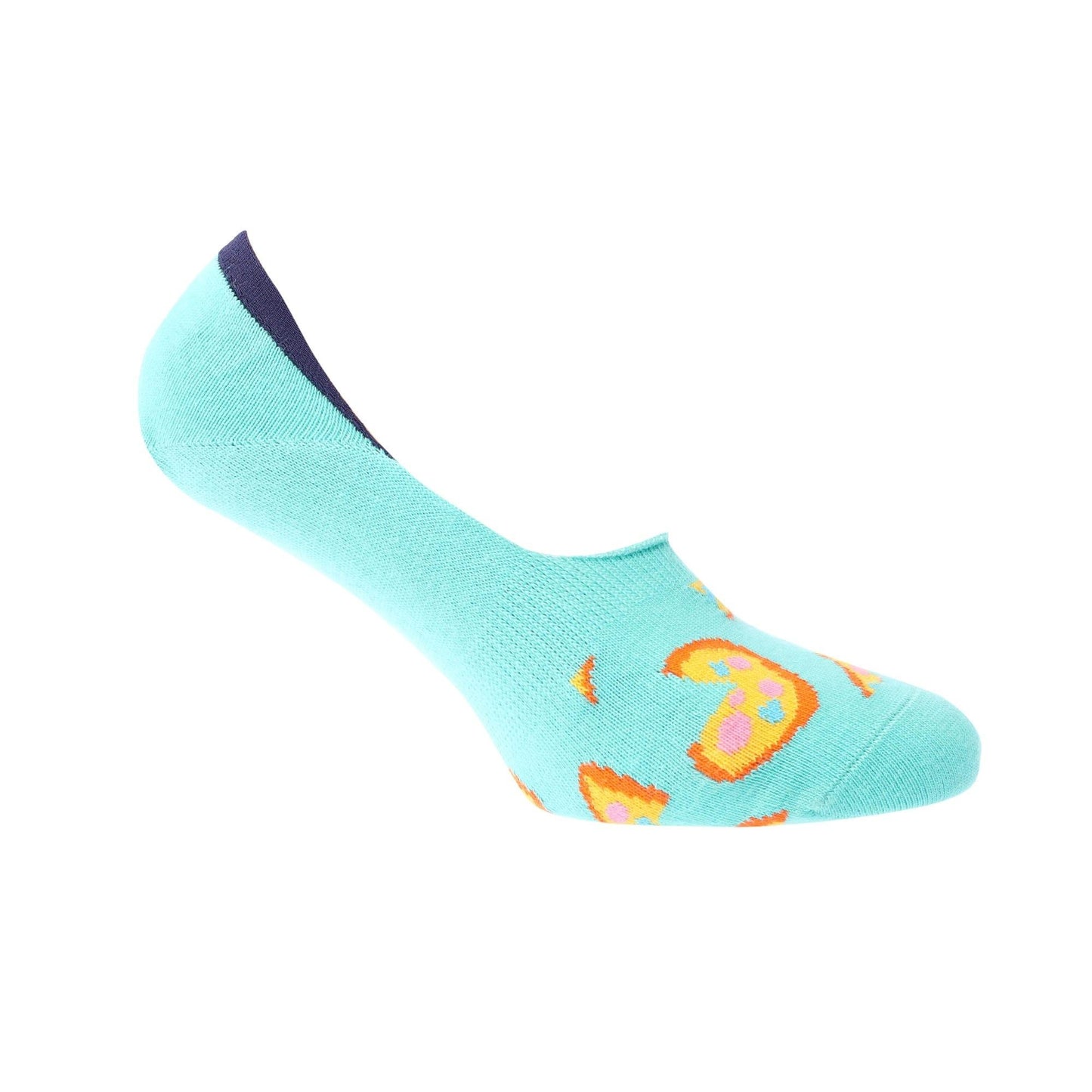 Green - Front - Happy Socks Unisex Adult Pizza Liner Socks