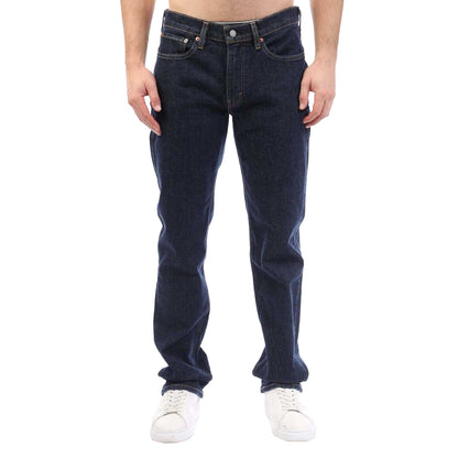 Dark Blue - Back - Levis Mens 514 Slim Jeans