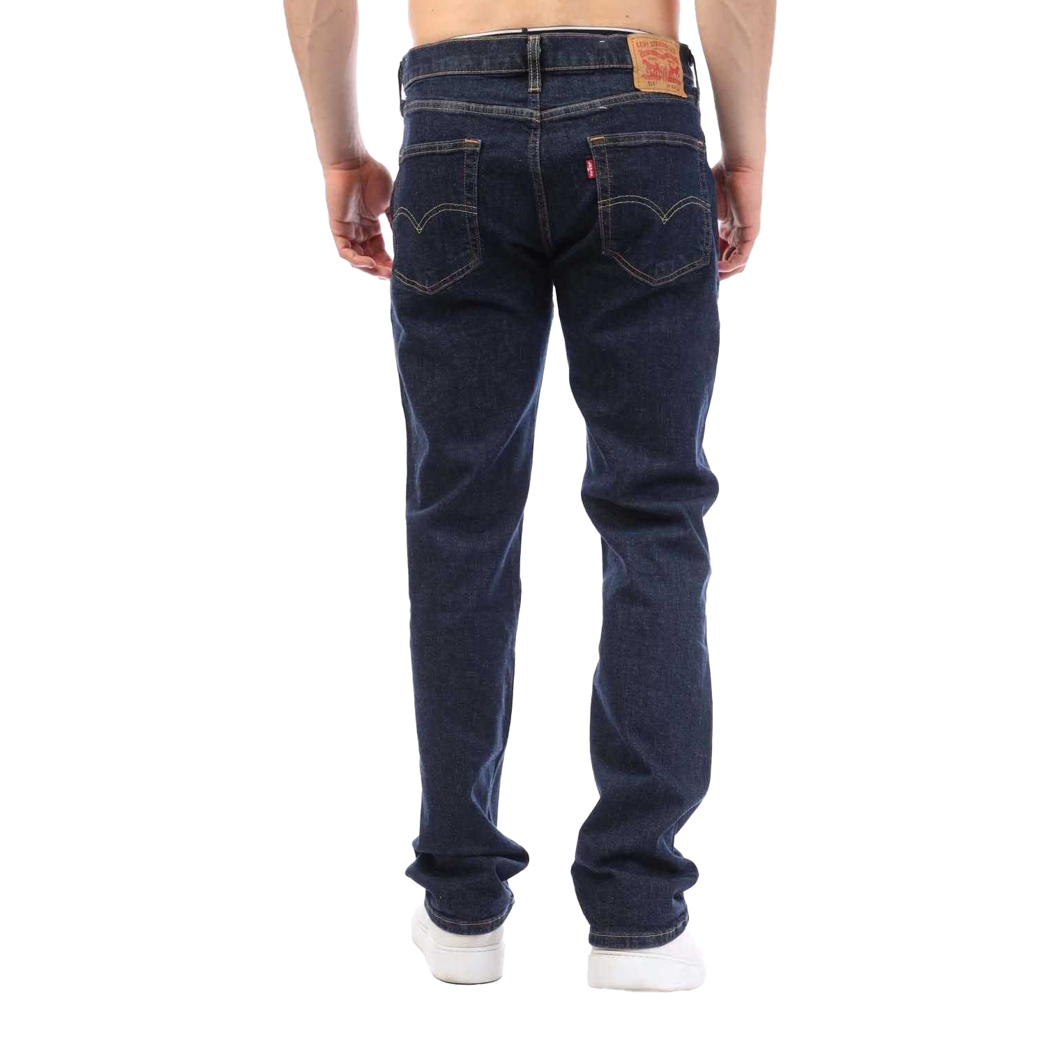 Dark Blue - Side - Levis Mens 514 Slim Jeans