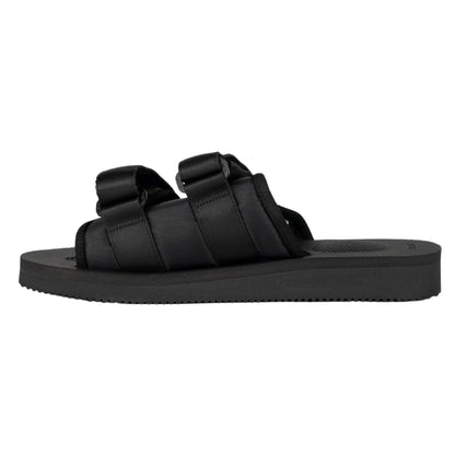 Black - Back - Suicoke Womens-Ladies Moto Cab Nylon Sandals