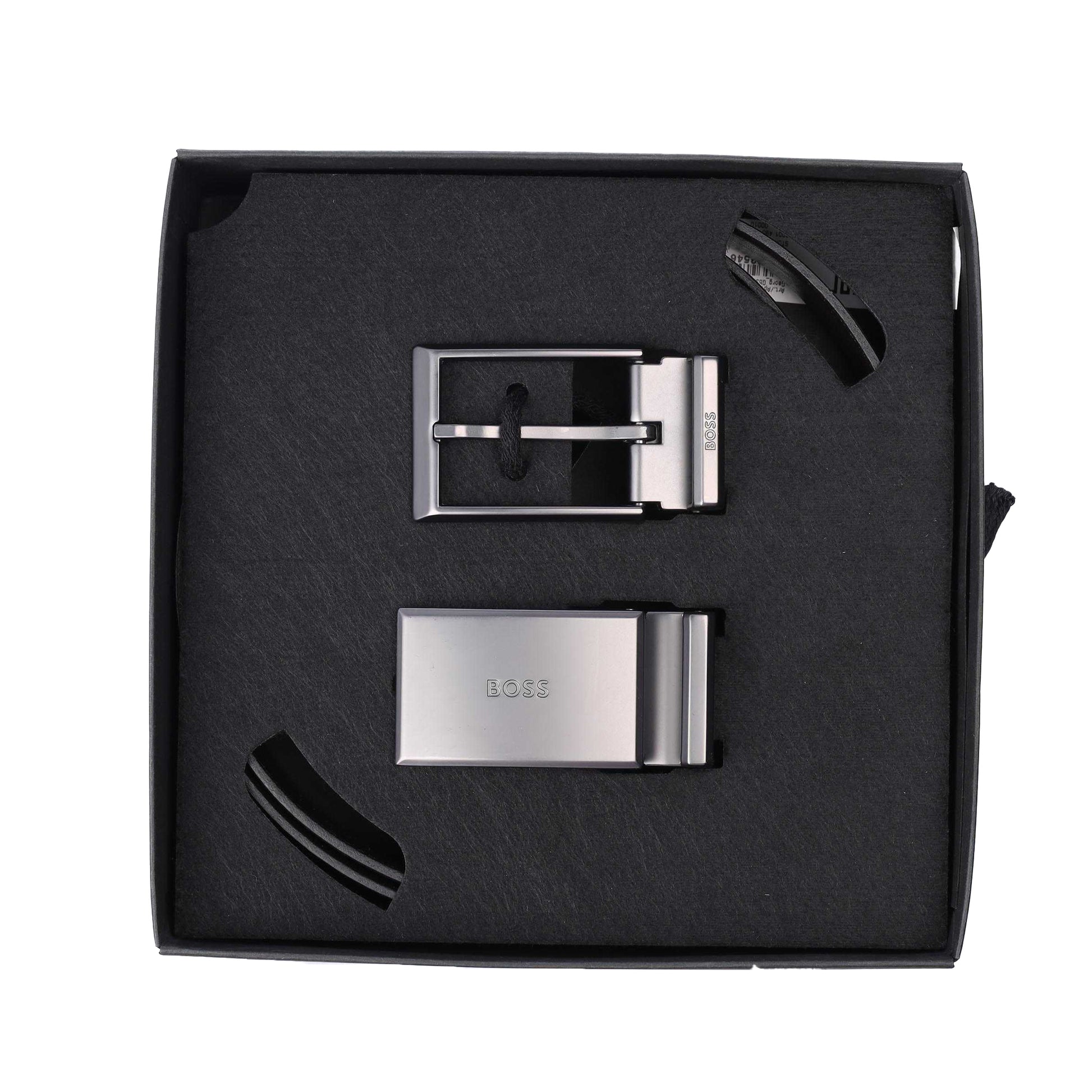Black - Lifestyle - Boss Mens Georg Leather Belt