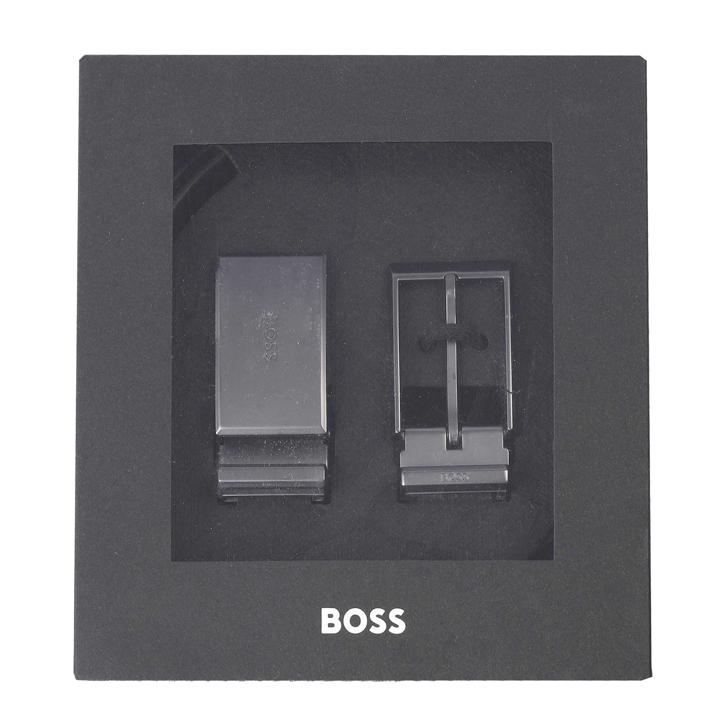 Black - Pack Shot - Boss Mens Georg Leather Belt