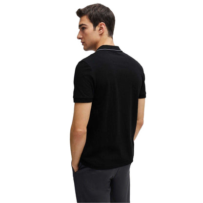 Black - Back - Boss Mens Paule 4 Polo Shirt