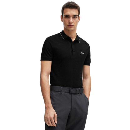 Black - Lifestyle - Boss Mens Paule 4 Polo Shirt