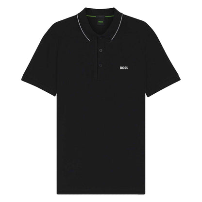 Black - Front - Boss Mens Paule 4 Polo Shirt