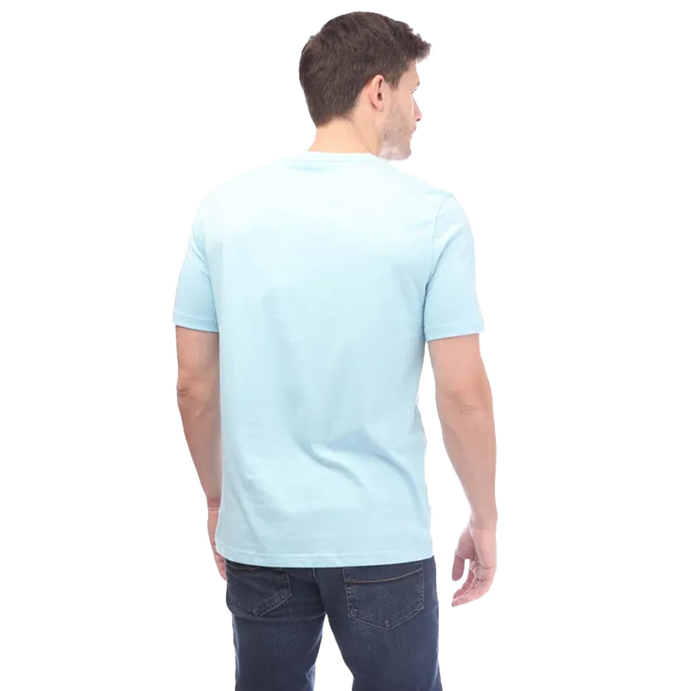 Light Blue - Back - Boss Mens Tape 1 Taped T-Shirt
