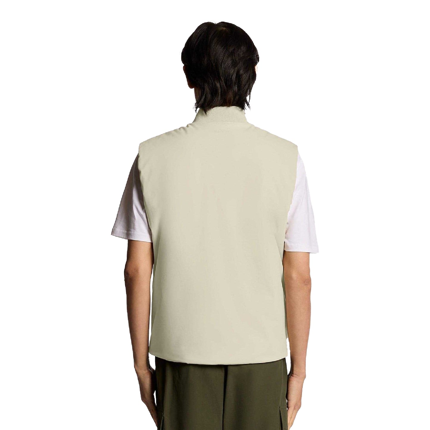 Brown - Back - Lyle & Scott Mens Quilted Shell Gilet
