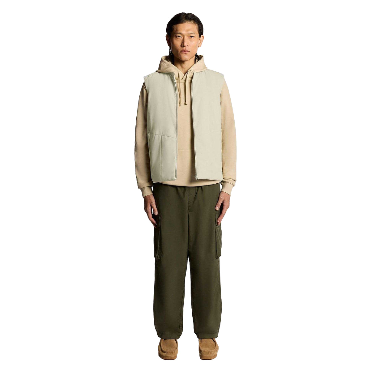 Brown - Lifestyle - Lyle & Scott Mens Quilted Shell Gilet