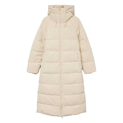 Oatmeal - Front - Vero Moda Womens-Ladies Elanor Laurie Long Length Padded Jacket
