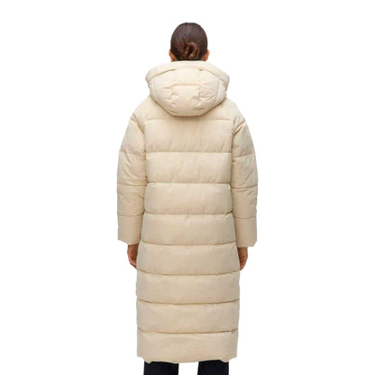 Oatmeal - Back - Vero Moda Womens-Ladies Elanor Laurie Long Length Padded Jacket