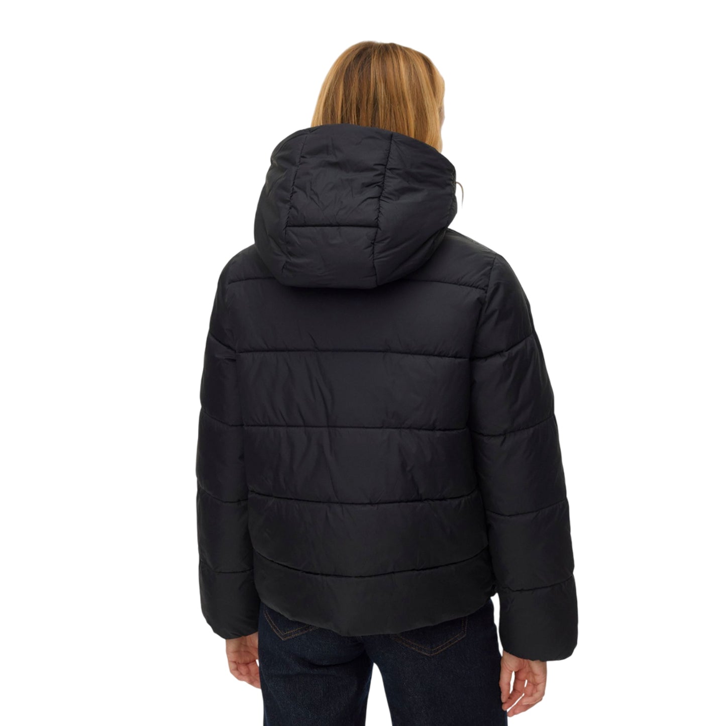 Black - Back - Vero Moda Womens-Ladies Belinda Padded Jacket