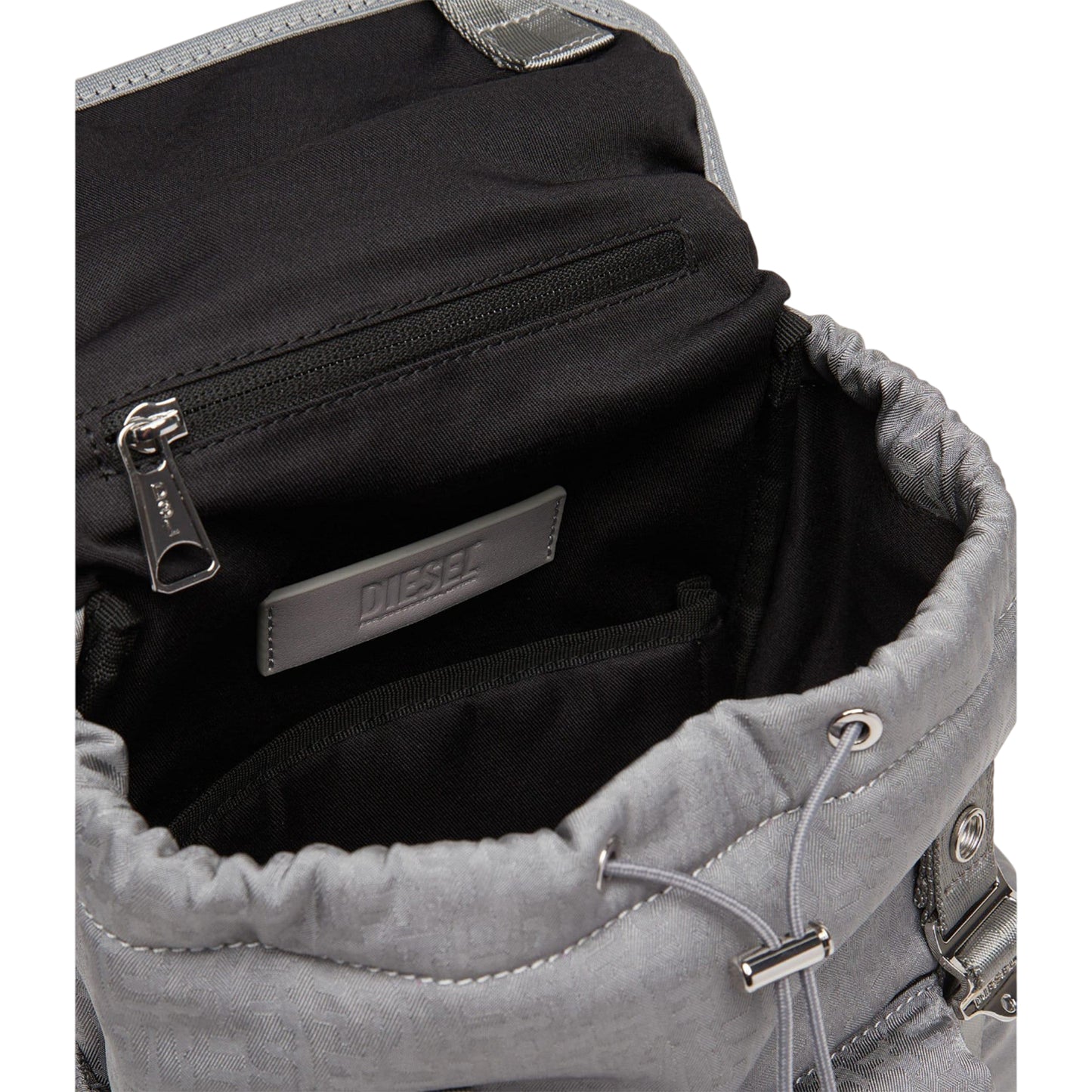 Grey - Pack Shot - Diesel Mono Nylon Backpack