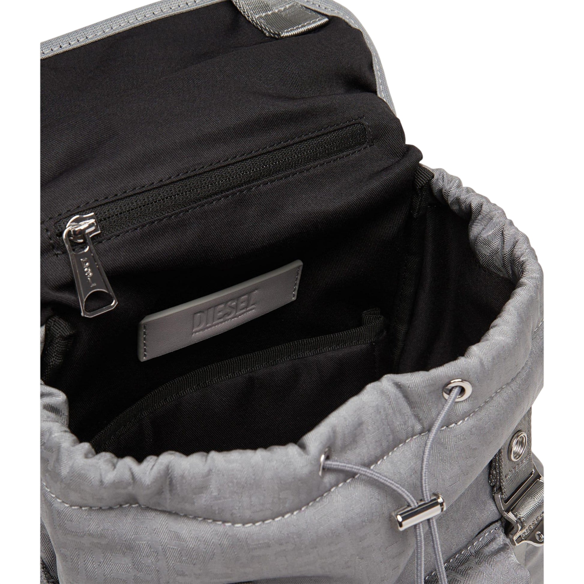 Grey - Pack Shot - Diesel Mono Nylon Backpack