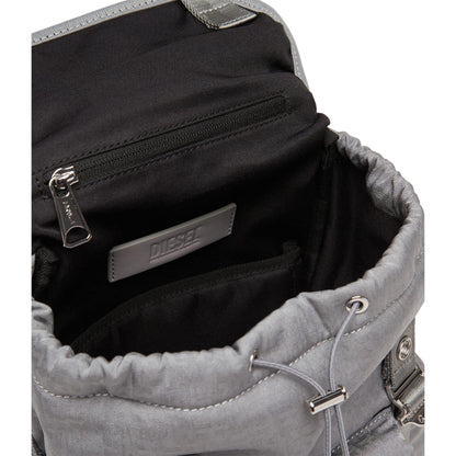 Grey - Pack Shot - Diesel Mono Nylon Backpack