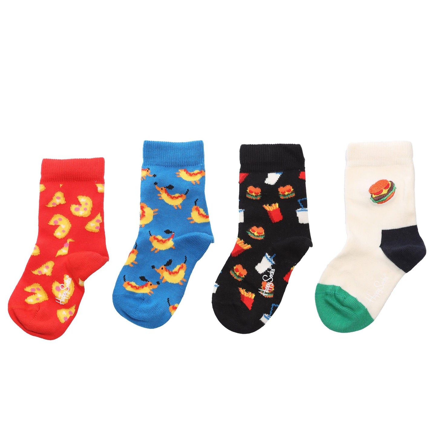Blue - Front - Happy Socks Baby Snack Socks (Pack of 4)