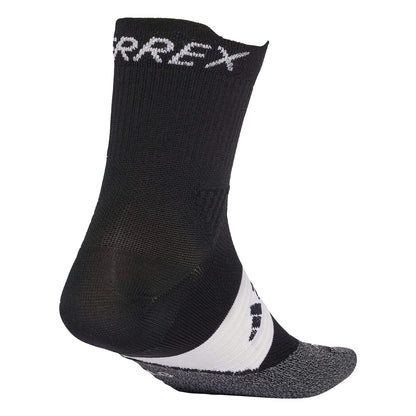 Black - Back - Adidas Unisex Adult Running Crew Socks