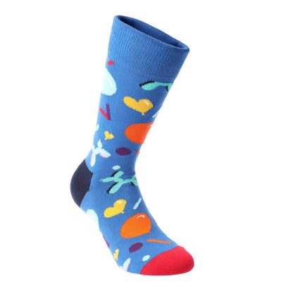 Blue - Front - Happy Socks Unisex Adult Balloon Animal Socks