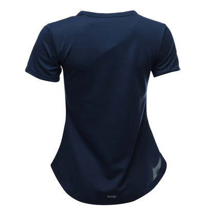Indigo - Back - Adidas Womens-Ladies Judo Heat.Rdy Technology T-Shirt