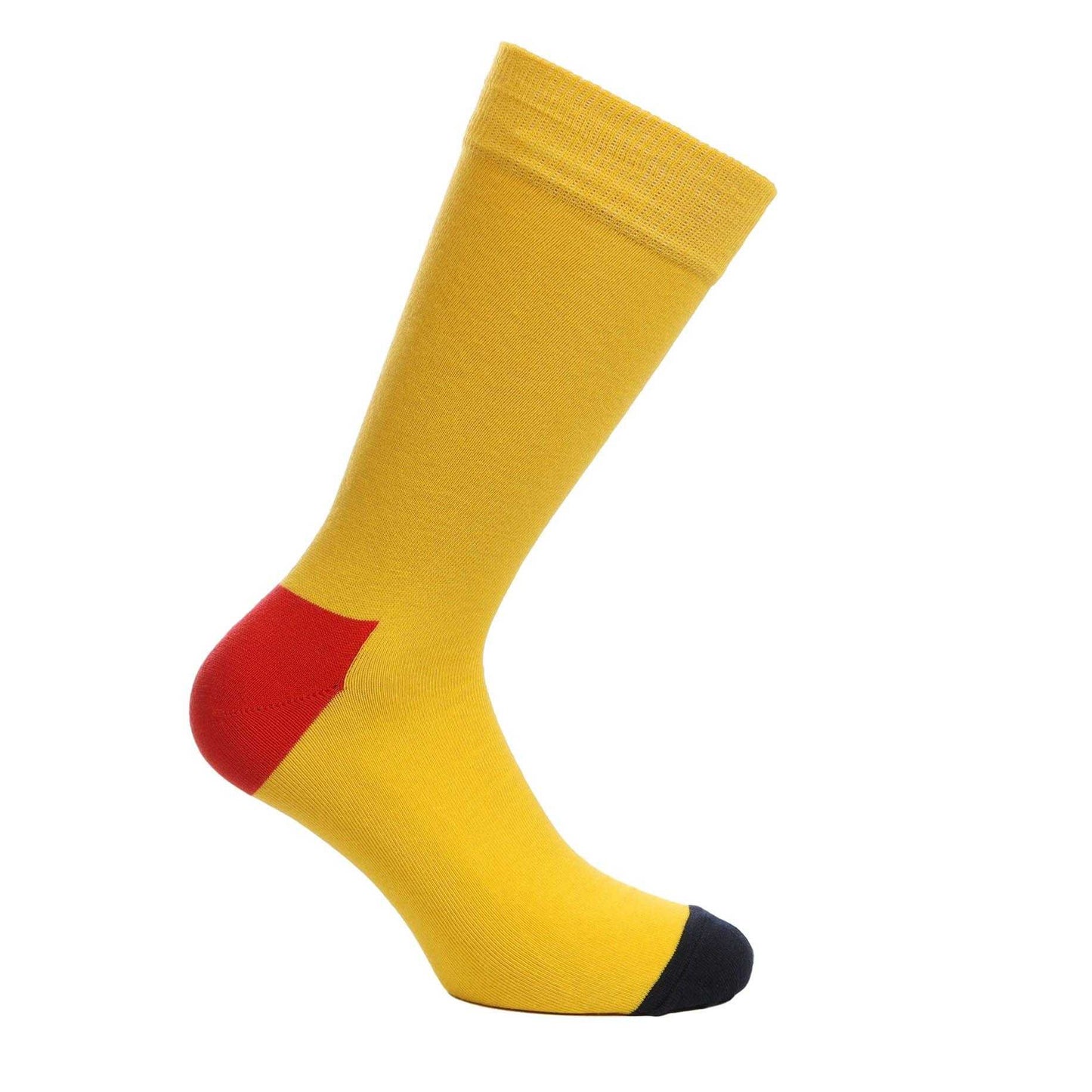 Yellow - Front - Happy Socks Unisex Adult Smiling Embroidered Socks