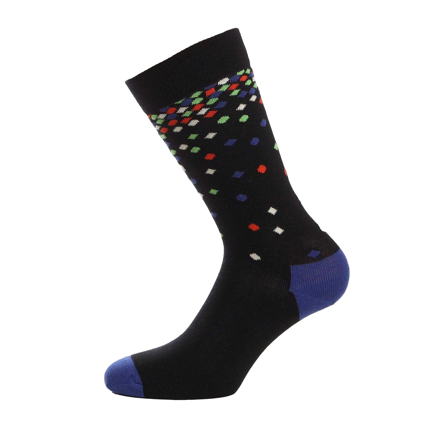 Black - Front - Happy Socks Mens Disco Monkey Crew Socks
