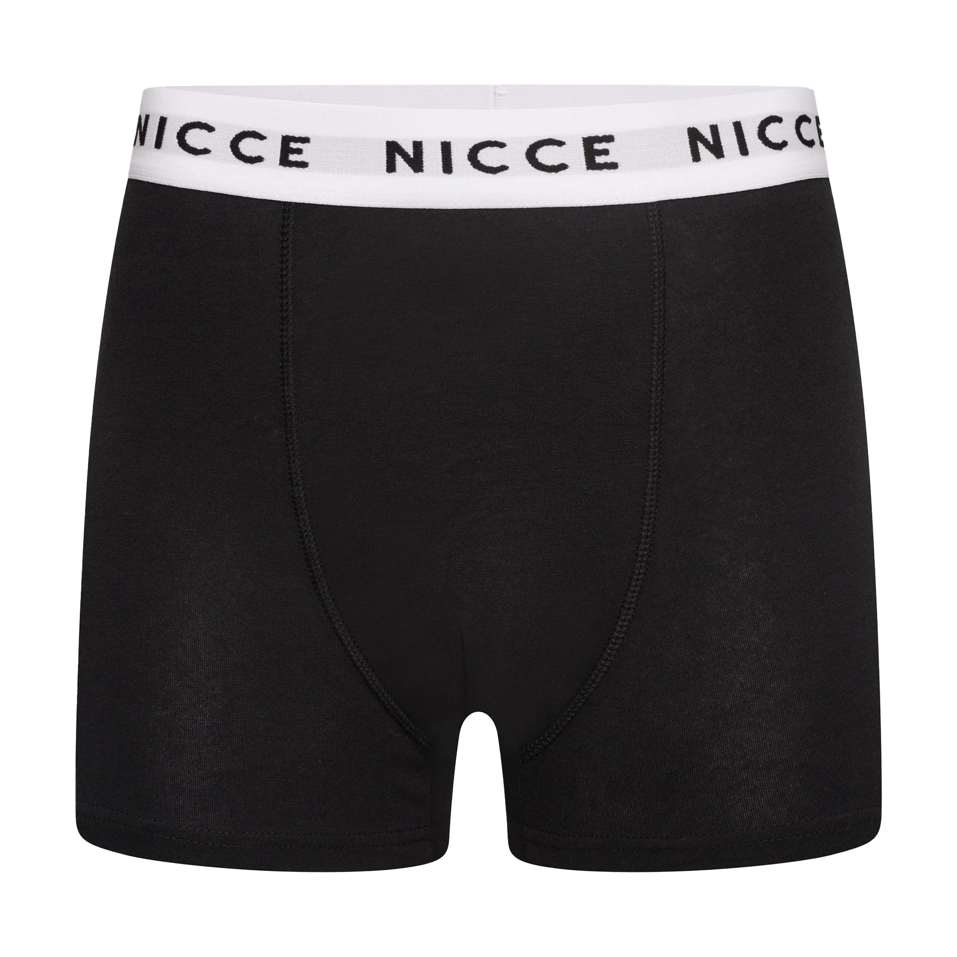 Black - Back - Nicce Mens Wisbor Boxer Shorts (Pack of 3)