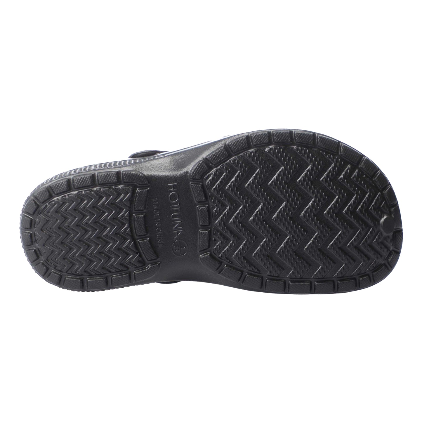 Black - Lifestyle - Hot Tuna Childrens-Kids Plain Clogs