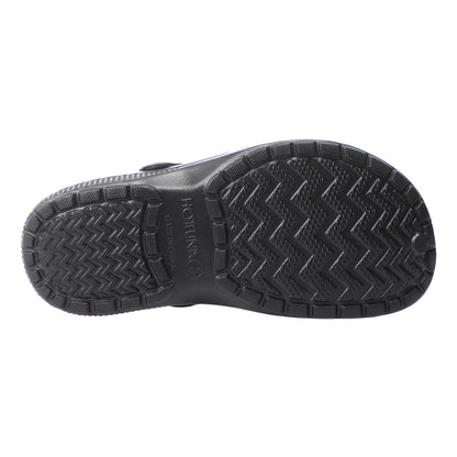 Black - Lifestyle - Hot Tuna Childrens-Kids Plain Clogs