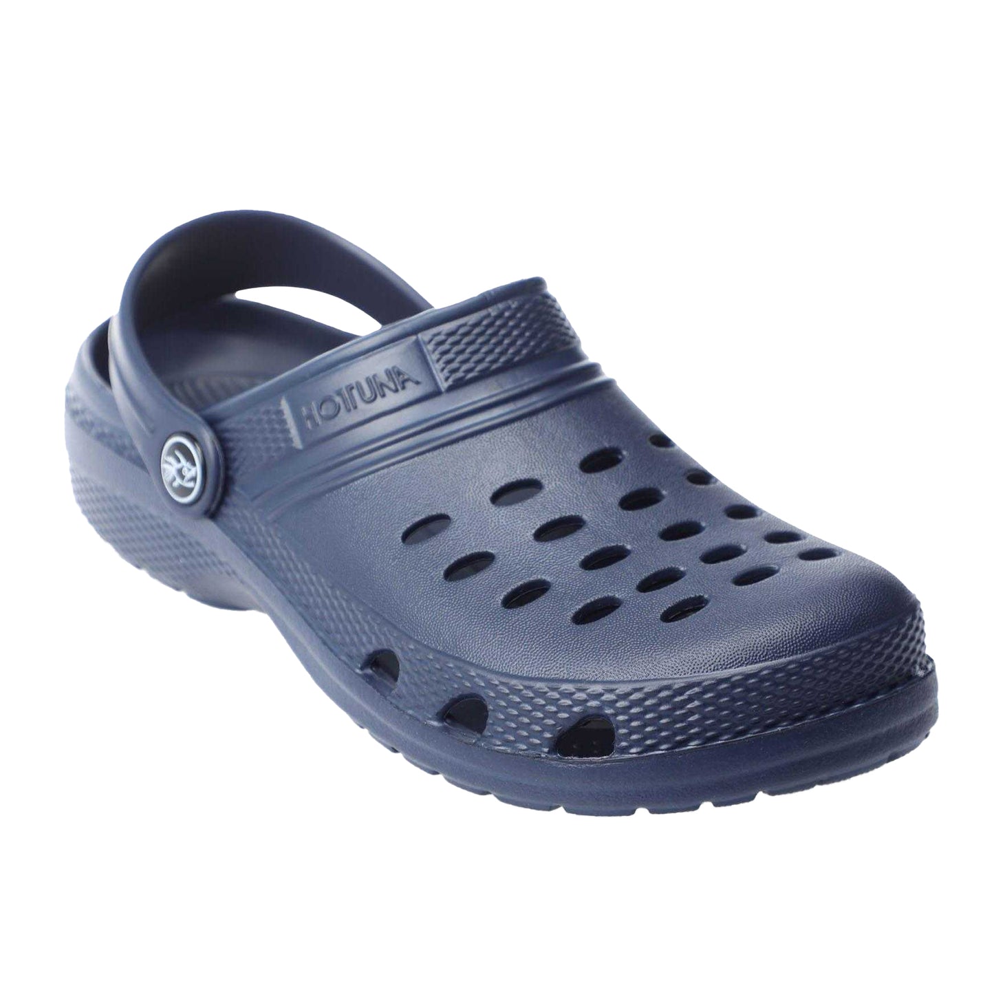 Navy Blue - Front - Hot Tuna Childrens-Kids Plain Clogs