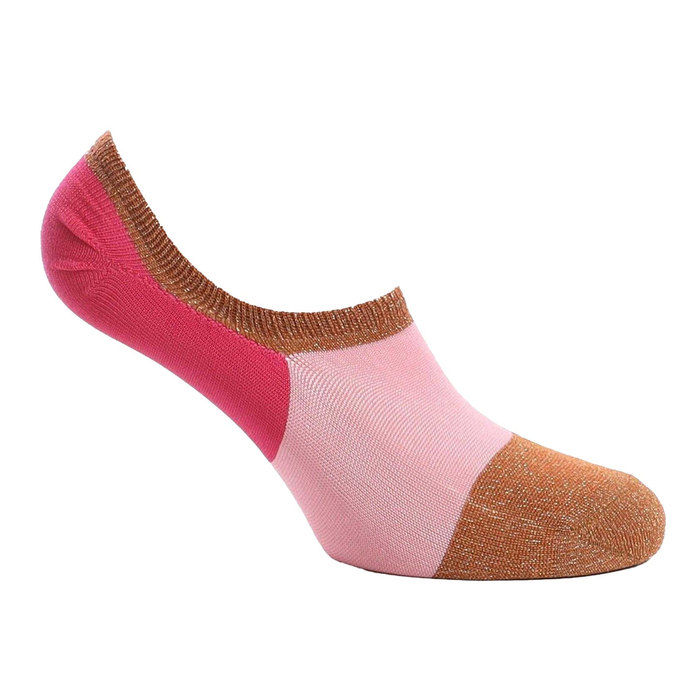 Orange - Front - Happy Socks Womens-Ladies Isa No Show Ankle Socks