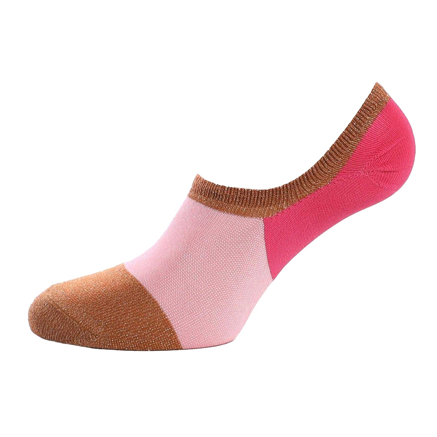 Orange - Back - Happy Socks Womens-Ladies Isa No Show Ankle Socks