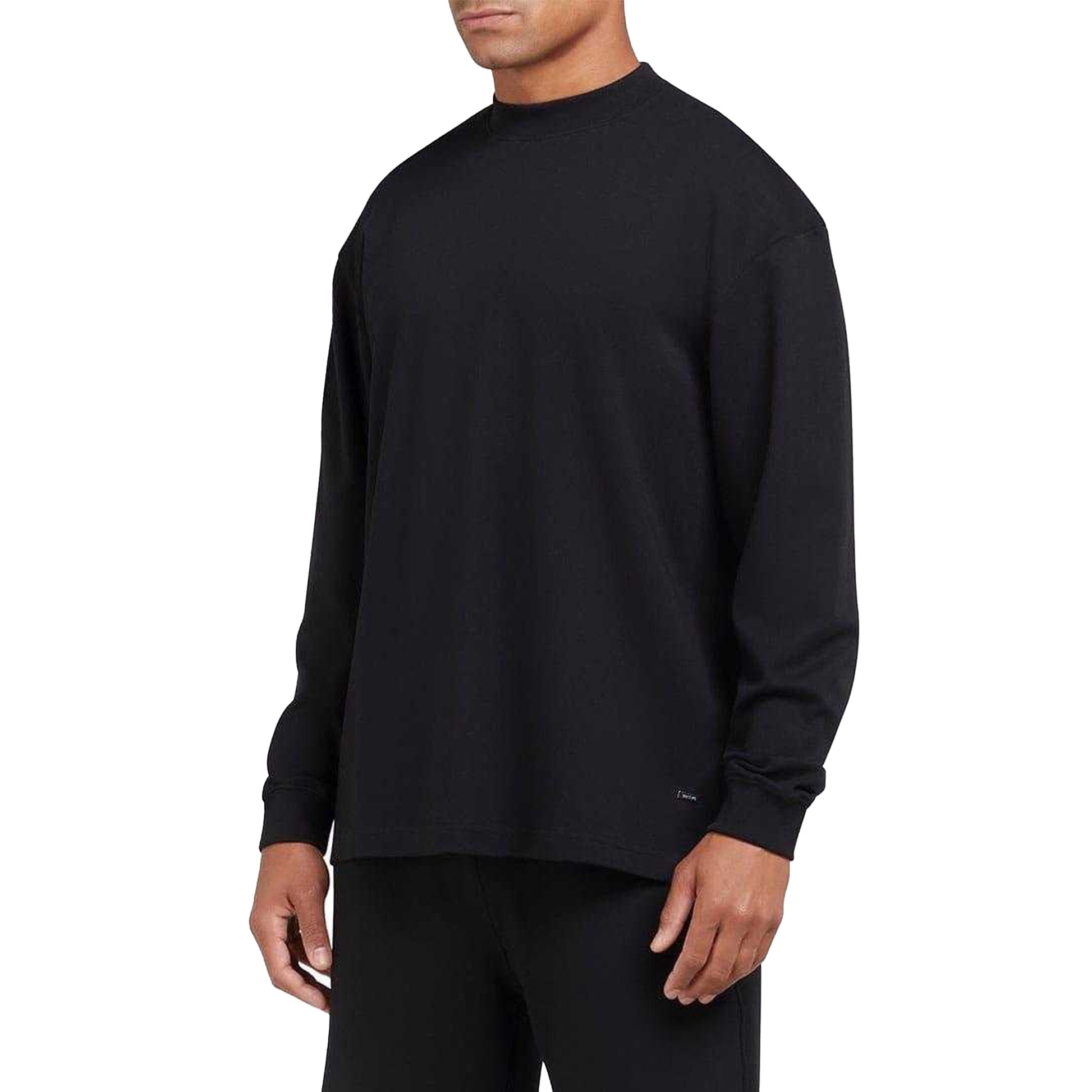 Black - Lifestyle - Mallet Mens Interlock Oversized Long-Sleeved T-Shirt