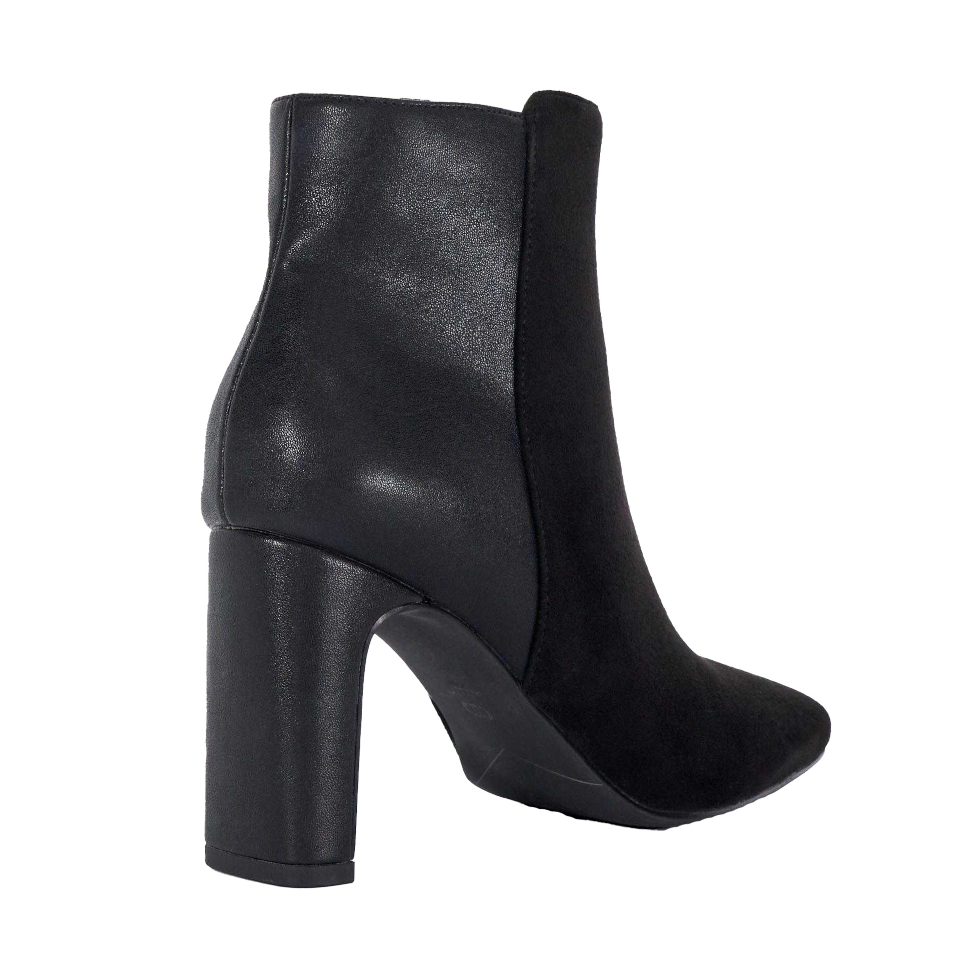 Black - Back - Dune London Womens-Ladies Orietta Almond Toe Ankle Boots