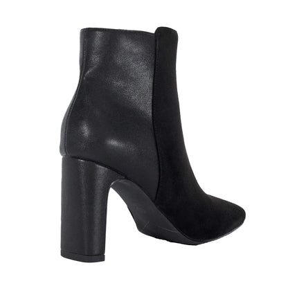 Black - Back - Dune London Womens-Ladies Orietta Almond Toe Ankle Boots